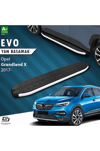 S-dizayn Opel Grandland X Evo Aluminyum Yan Basamak 183 Cm 2017 Üzeri