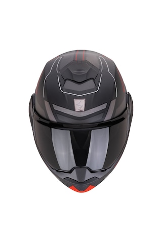 Scorpion Exo-tech Evo Conquer Çene Açılabilir Motosiklet Kaskı Mat Siyah Kırmızı