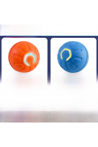 Hangfox Köpekler İçin Otomatik Egzersiz Topu - Dayanıklı Abs-silikon, Ev Ve Dışarıda Kullanım, Kendini Eğlendirir, Alçak Ağırlık Turuncu