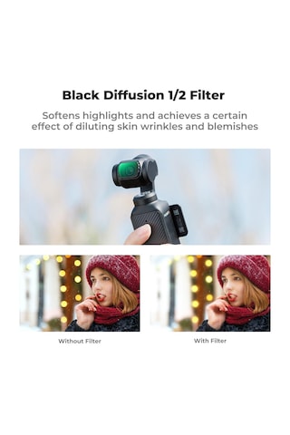 K&f Concept Magnetic Black Mist 1/2 Filter Djı Osmo Pocket 3 Co