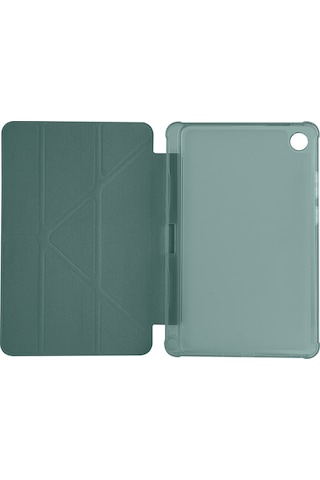 Maks Technology Lenovo Tab One 8.7 Tb-305fu Kılıf Mkst Tri Folding Kalem Bölmeli Standlı Kılıf - Koyu Yeşil Tablet Kılıfı
