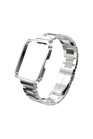 Xiaomi Redmi Watch 2 Lite Uyumlu Krd-60 Metal Mkst Kordon-gümüş-siyah