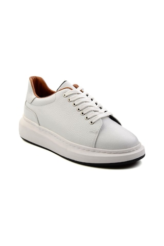 Bambi Bej Leather Erkek Sneaker E01401098040 Bej