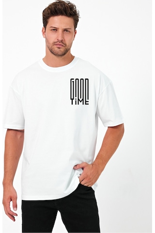 Urbantrendstore Mr Unisex Sade Basic Yazlık Beyaz Tshirt Oversize Fit Rahat Geniş Salaş T-shirt Günlük Tişört Beyaz