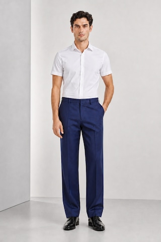 Bihan Store Erkek Regular Fit Klasik Kesim Pilesiz Lastikkotin Kumaş Pantolon 003-lacivert
