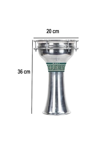Midex Dbk-03 Alüminyum Düz Klasik Darbuka No.3 36x20 Cm