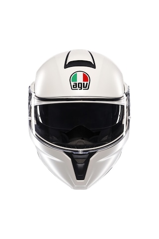 Agv Kask/streetmodular Mono Matt Materıa Whıte Çok Renkli