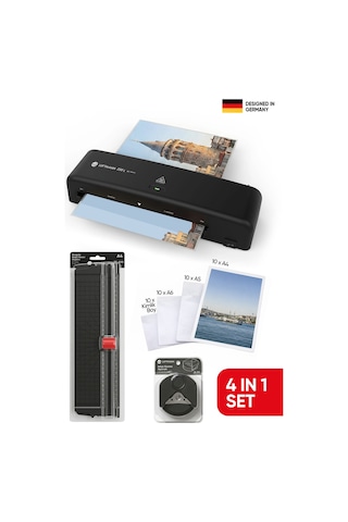 230 L A4 Laminasyon Makinesi 4in1 Set - 40 Adet Laminasyon Filmi