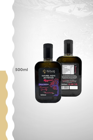 Nilbağ Zeytinyağları Ayvalık Natural Sızma Zeytinyağı Meyvemsi Moresca 500 ML