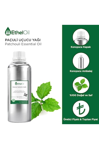 Paçuli Uçucu Yağı - 1 Kg - %100 Saf Ve Doğal Uçucu Yağ 1 KG