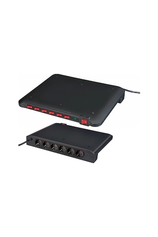 Eco-line Comfort Güvenlik Anahtarlı 6'lı Uzatma Priz 12