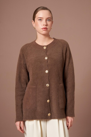 Ftz Women Kadın Angora Hırka Kahve 25259 Kahve