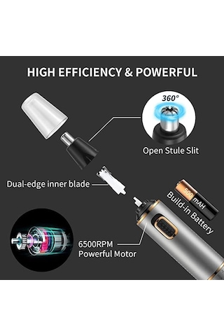 Erkek Şarj Edilebilir Burun Tıraş Makinesi