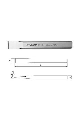 Ceta Form L25-150-2 Düz Keski 150 MM