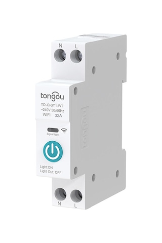 Lemestar Akıllı Wifi Devre Kesici - Tuya Uygulaması İle Uzaktan Kontrol, Zamanlayıcı Ve Döngü Modları Tuya Wifi