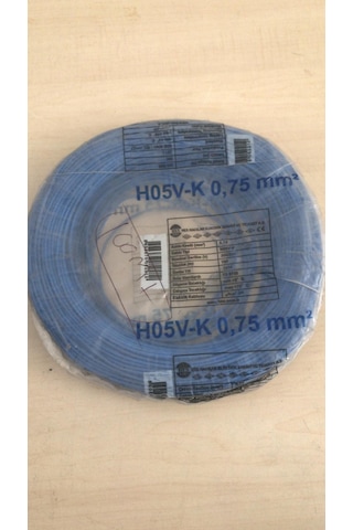 HES 0,75mm² mavi NYAF kablo (100 mt)