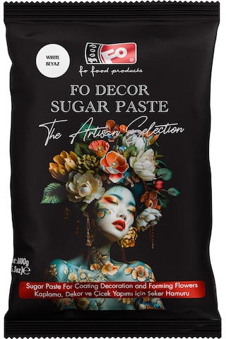 Beyaz Fodekor Kaplama, Dekor Ve Çiçek Yapımı İçin Şeker Hamuru 1 Kg Beyaz Fodekor Kaplama, Dekor Ve Çiçek Yapımı İçin Şeker Hamuru 1 Kg