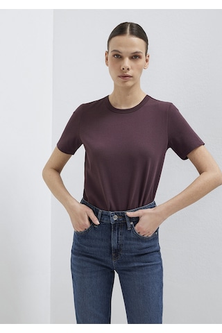 Mavi - Bordo Basic Tişört 1614067-70223 Bordo