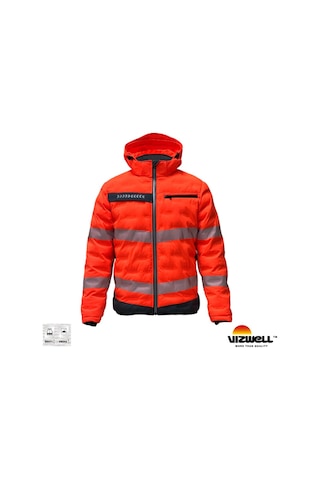 Vizwell Vwjk517 Reflektörlü Teknik Dolgulu Tasarım Mont Turuncu Turuncu