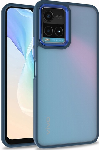 Vivo Y21S Renkli Kenarli Parlak Flora Kilif 547924847