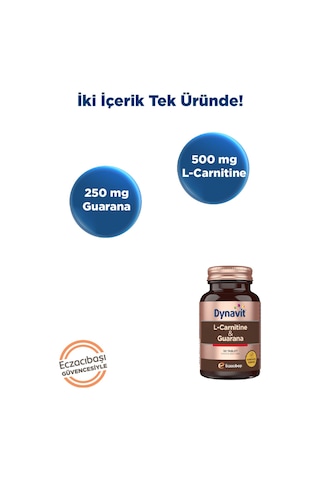 Dynavit L-Carnitine & Guarana 30 Tablet