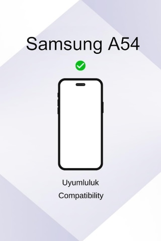 For Samsung A54 İle Uyumlu Esnek Silikon Matte Kaymaz Yapı İç Kad