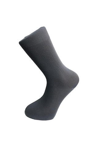 ERKEK DİKİŞSİZ PAMUK ÇORAP-GRİ Gri