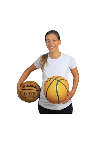 Mummy's Baby Hamile Tişört Basket Beyaz 7785