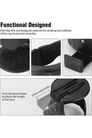 Araba Bardak Tutucu Araba Havalandırma Bardak Tutucu Araba İçecek Tutucu Ayarlanabilir Hava Menfezi Bardak Tutucu Siyah Ca