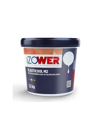 İzower M2 Güçlü Elastomerik Su Yalıtım Malzemesi 3.5 Kg Beyaz