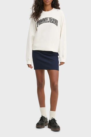 Tommy Jeans Bayan Sweat Dw0dw20172 Ybh Beyaz Beyaz