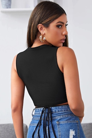 Epilons Zenvial Kadın Siyah Çapraz Bağlamalı Crop Top Büstiyer Zenviall2