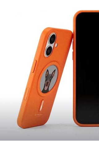 Xtrem MagSafe E-Ink Ekranlı Akıllı Telefon Kılıfı iPhone 17 Uyumlu - Turuncu
