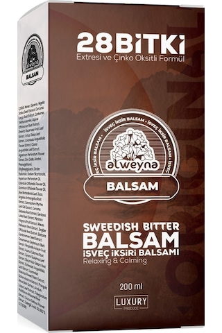 Alweyna İsveç Şurubu Balsam 200 ML Alweyna İsveç Şurubu Balsam 200 ML