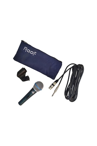 Roof R-101 Kablolu Dinamik El Mikrofonu - 6.3 Mm Jaklı