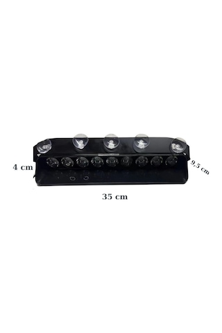 Flaş Led Çakarlı 27w 9 Led Kırmızı-mavi 8 Fonksiyonlu / Lapa175-1