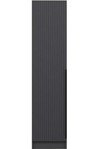 Minar Kale 1 Kapaklı Dolap Antrasit - Antrasit Çizgili Mebran 190cm Antrasit