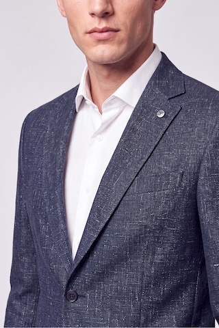 Comfort Fit Torba Cep Esnek Pamuklu Lacivert Blazer Ceket C 740