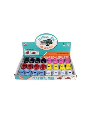 Oyuncak Metal Mini Vosvos Kaplumbağa Arabalar Çek Bırak 6'lı Set