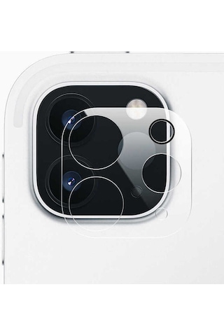 Apple Uyumlu iPad Pro 12.9 2020 4.nesil Kamera Lens Koruyucu Cam Şeffaf