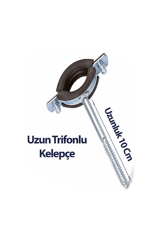 1 1/2 İnç Trifonlu Kelepçe Uzun 5 Li Paket