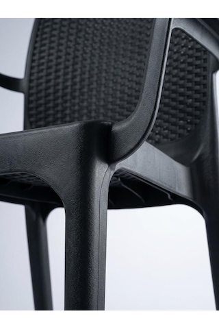Mandella Maya Rattan Koltuk A Model Eko Antrasit