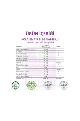 Gökçek Şifa Collagen Tip 1-2-3 60 Kapsül