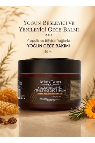 Minia Bahçe Yoğun Besleyici ve Yenileyici Gece Balmı 50 ML