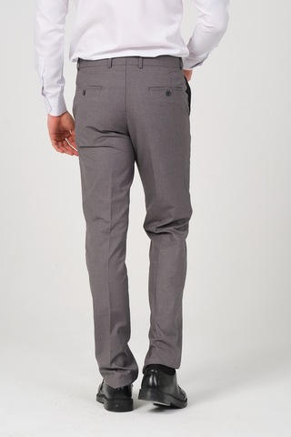 Erkek Regular Fit Kumaş Pantolon Gri Melanj