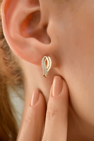 Kadın Sarı Altın Küpe Zküpe007 14yenikp0010