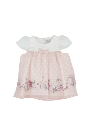 Best Kids Kız Bebek Çiçek Baskılı Şifon Elbise 001