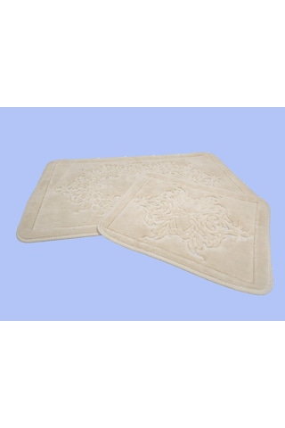 Banyo Paspası Klozet Set 2'li Madrid Capuccino Desenli