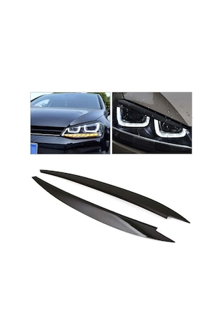 Volkswagen Golf 7 Ön Far Kaşı Piano Black 2013-2020