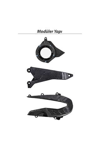 Honda Pcx Uyumlu Camlı Karbon Debriyaj Kapağı